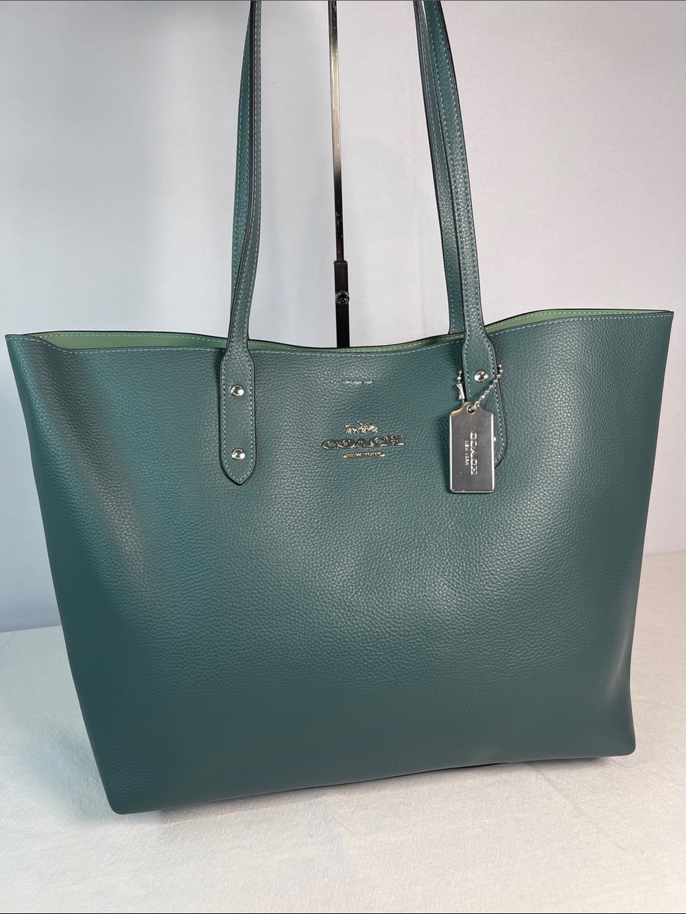 Coach G2181-72673 Town Tote Pebble Leather Green